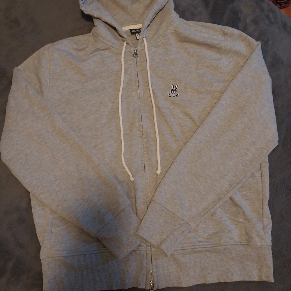 Psycho Bunny zip up hoodie men's